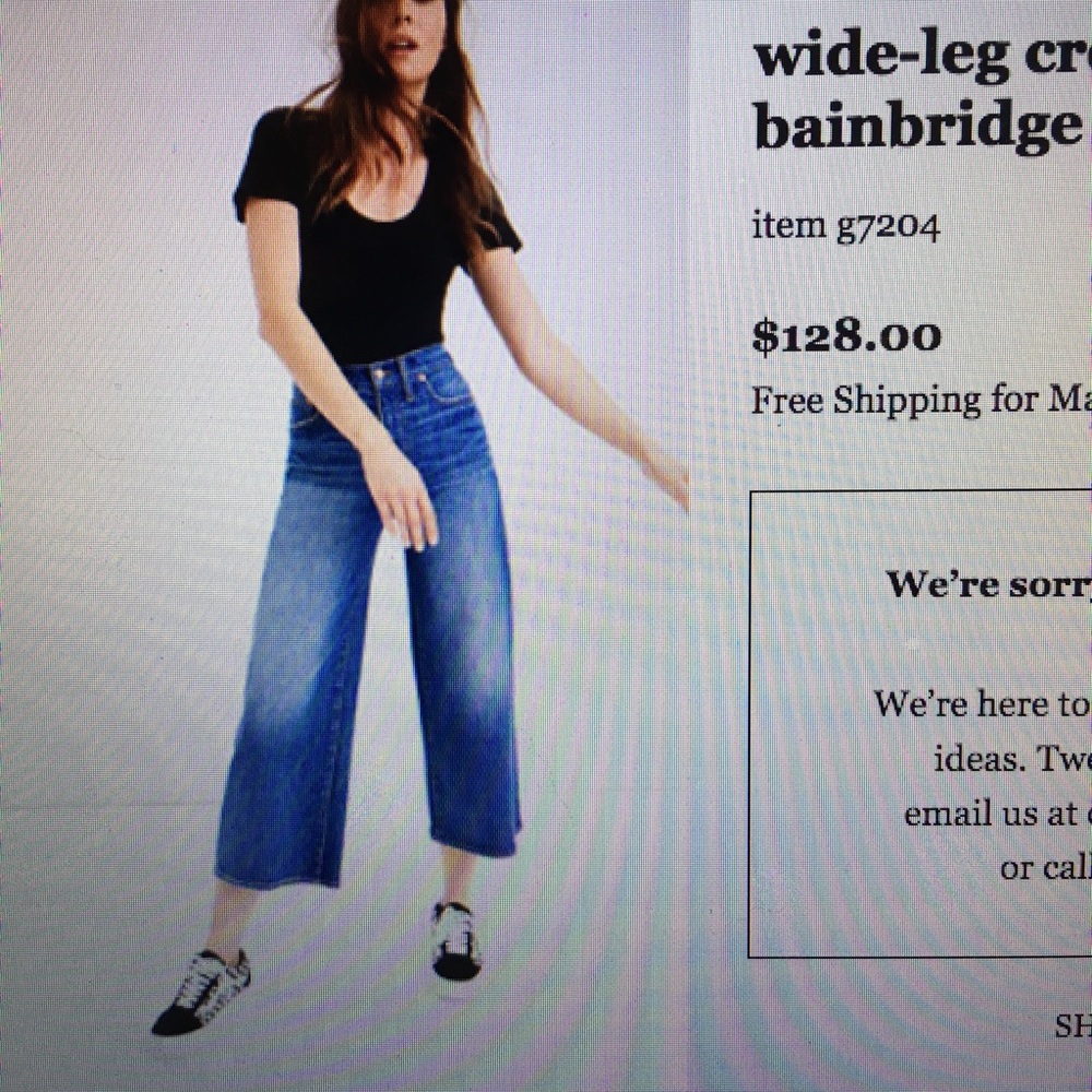 Madewell high wait crop jeans